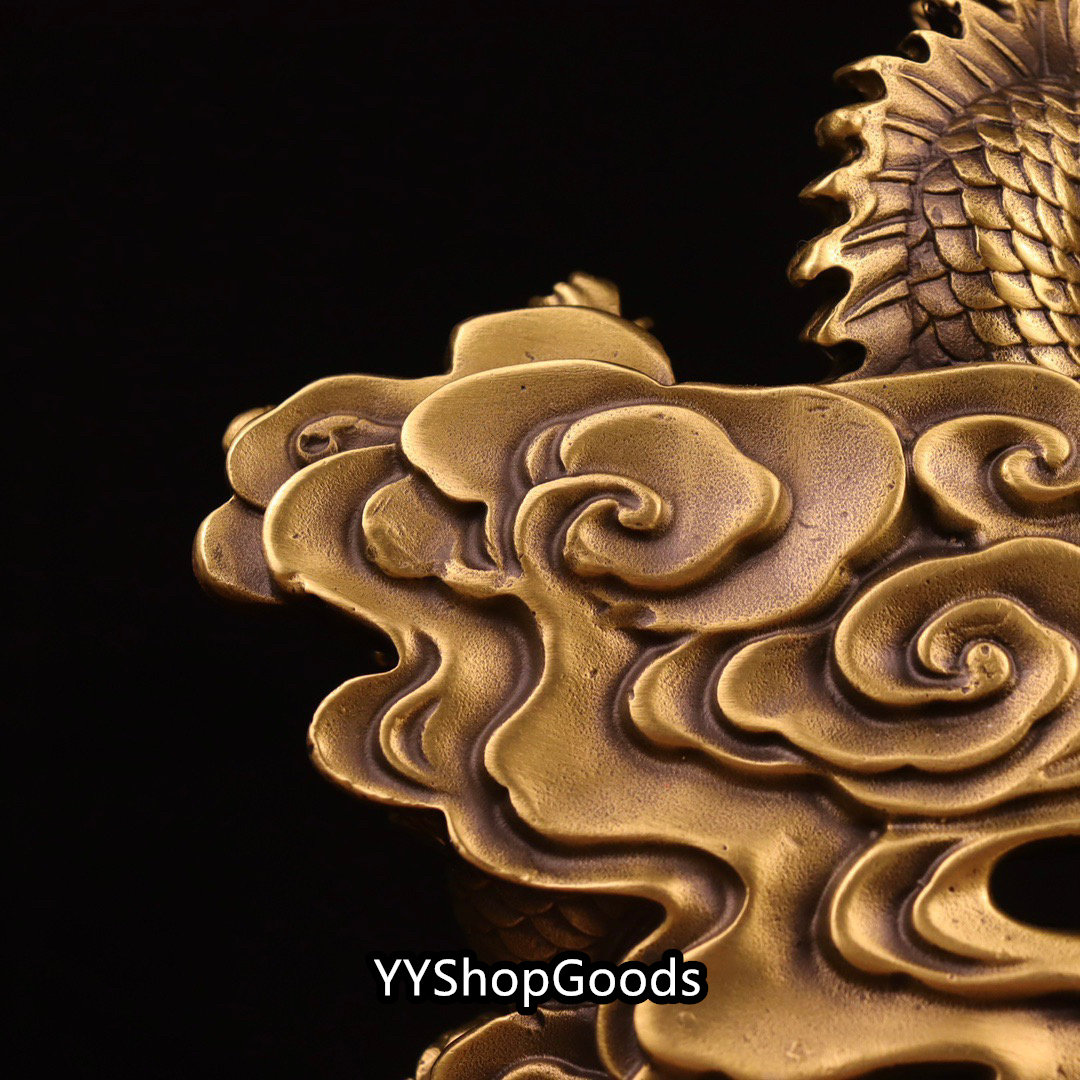 Chinese Antique Handcrafted Large Gilt Bronze Seiko Animal Dragon