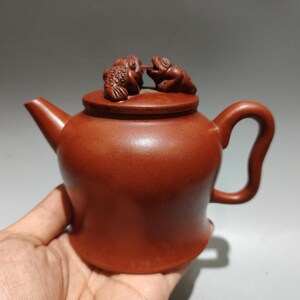 Chinese antique pure hand-painted clay exquisite fortune teapot purple clay teapot tea set ornaments