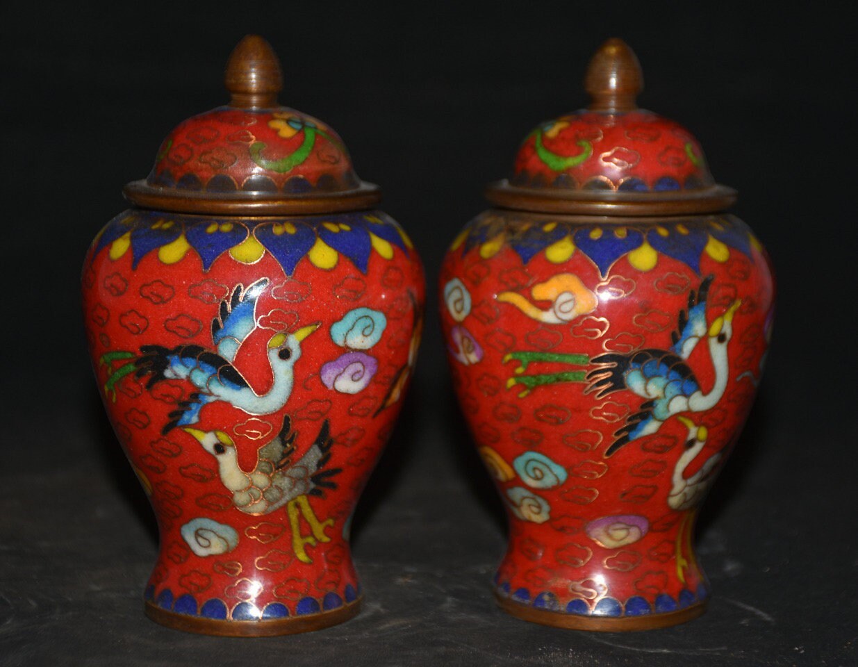 Exquisite and Rare Pure Copper Cloisonné Enamel Color Etsy