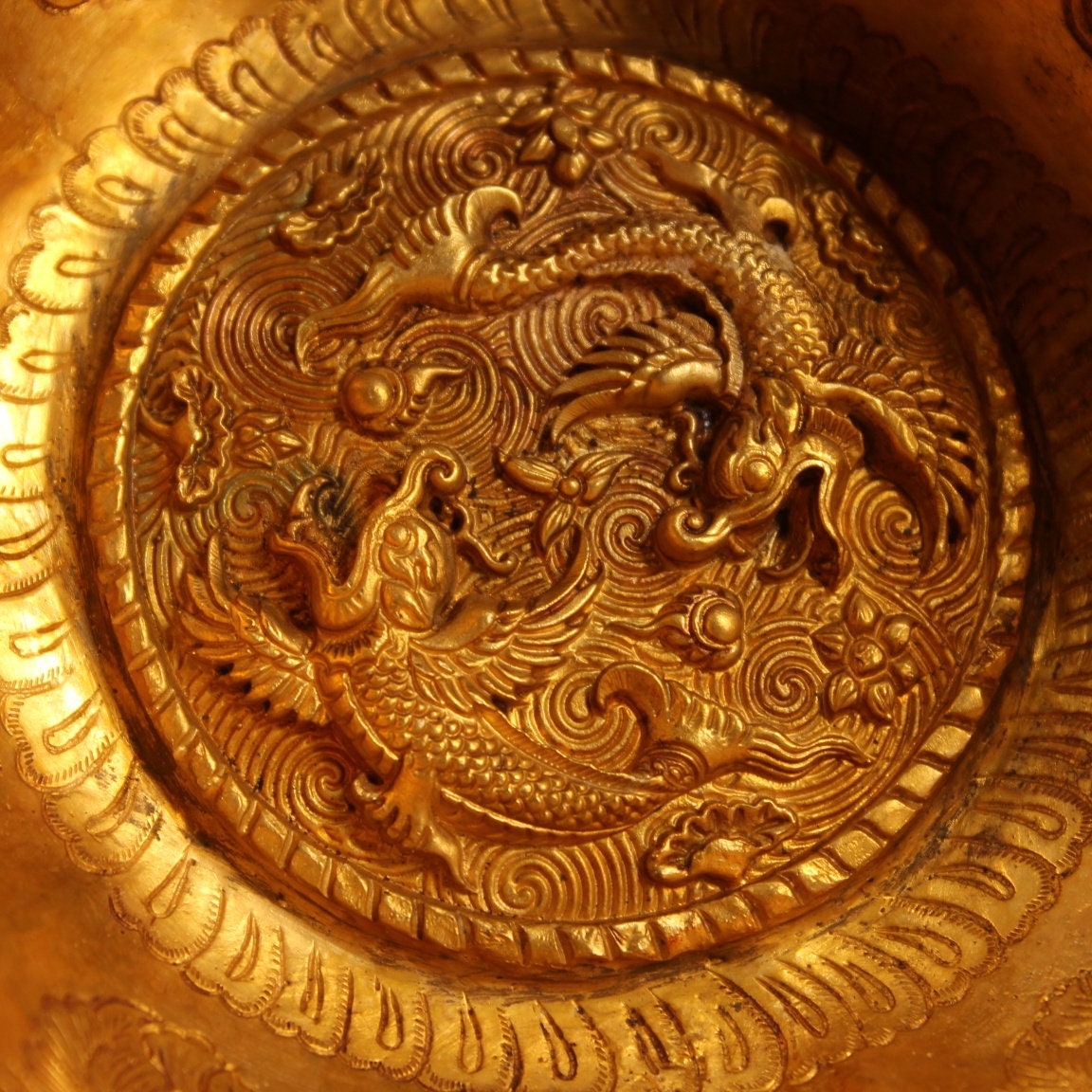 The goldplated bowls used by the Imperial Palace in ancient Etsy
