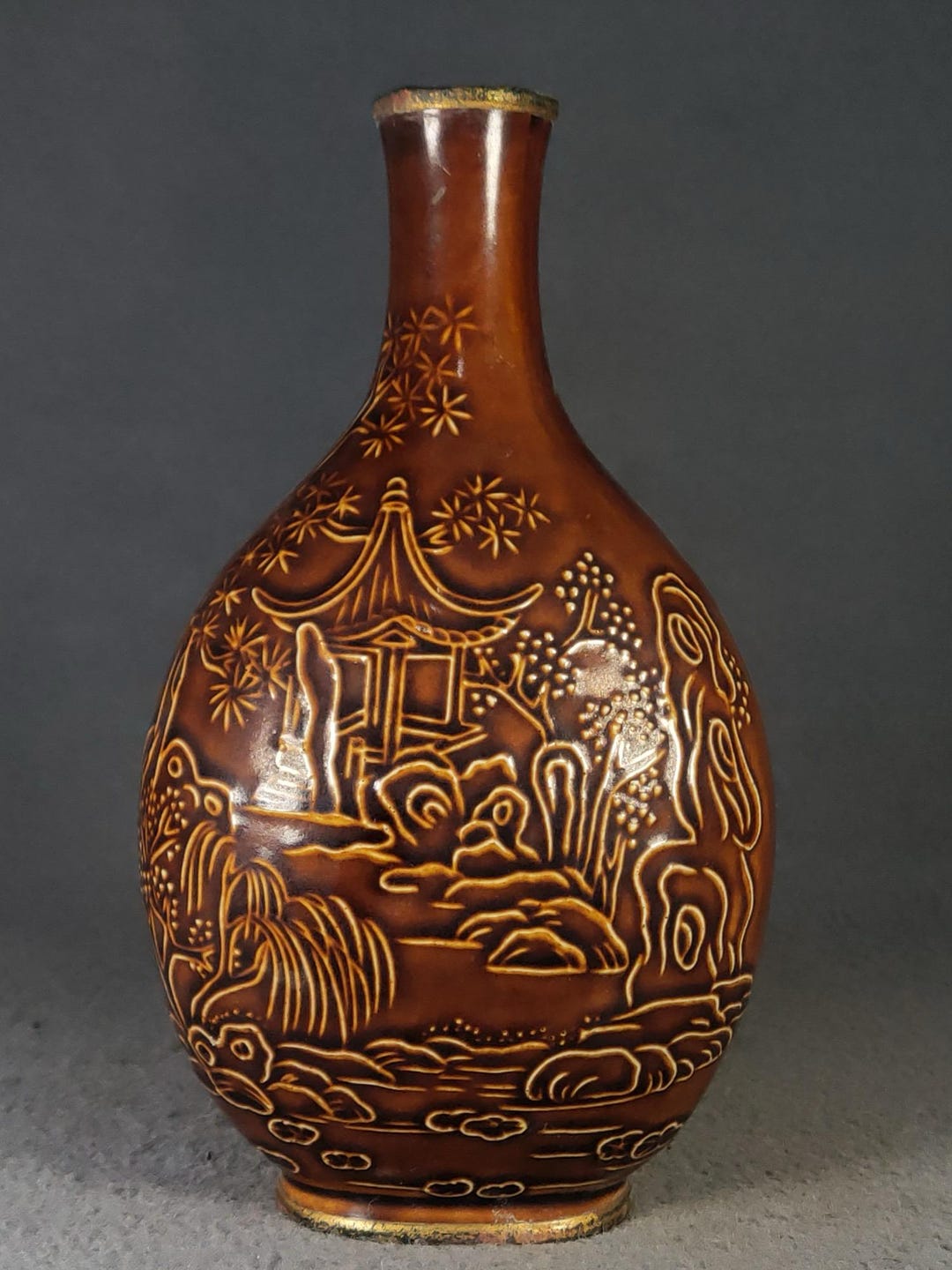 Fixed Jar Exquisite and Rare Sauce Glazed Fixed Kiln Jar Ornaments With Pure ...