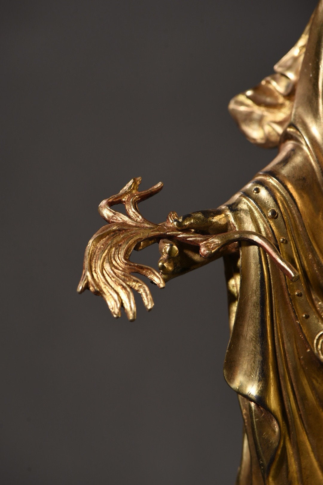 中国・観音菩薩像・仏像・仏教美術・骨董 ♢チベット仏教 観音菩薩坐像 中国 古美術品 古玩 仏教美術 仏像