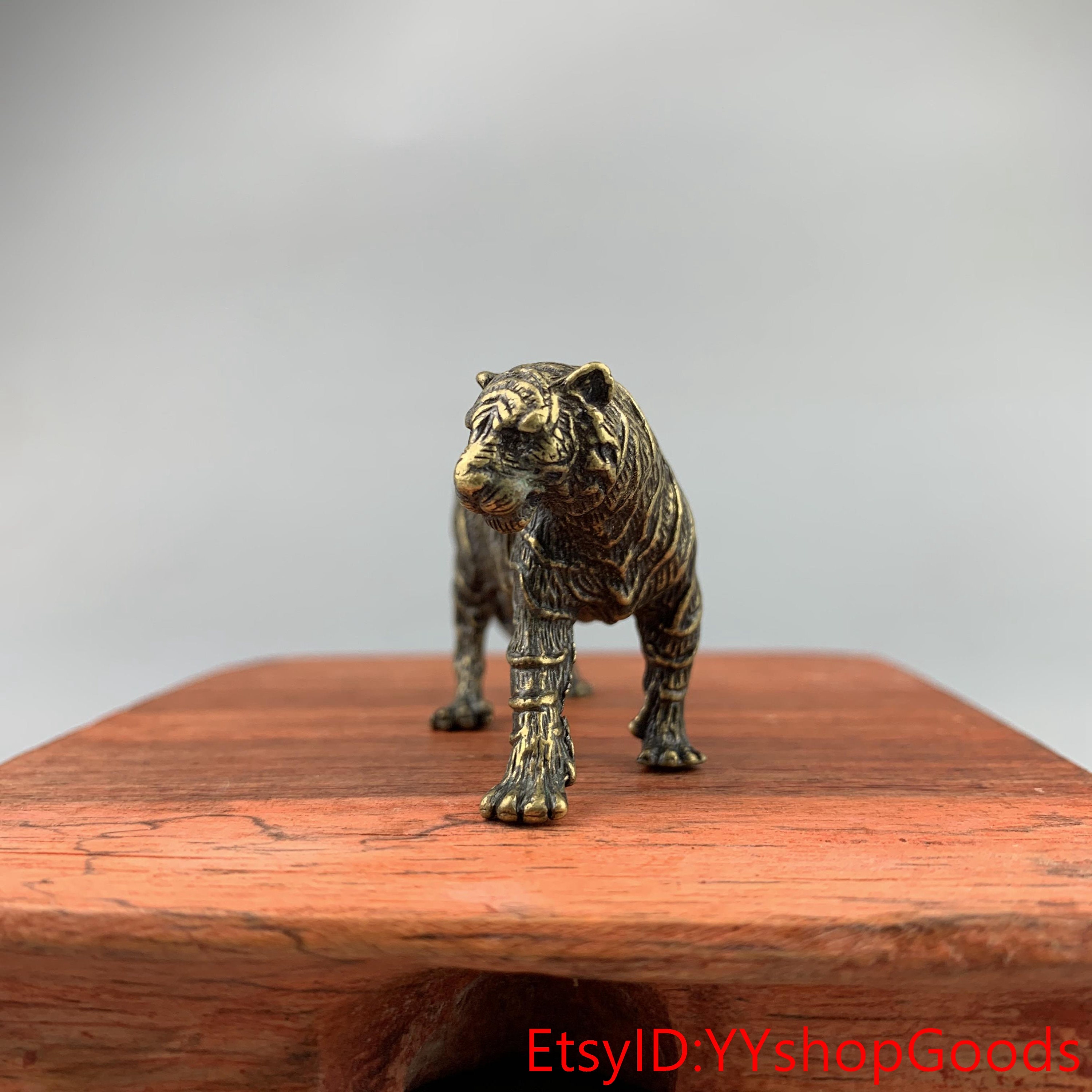 Chinese Antique Pure Copper Fine Handmade Original Tiger Chinese Antique Pure Copper Fine Handmade Original Tiger