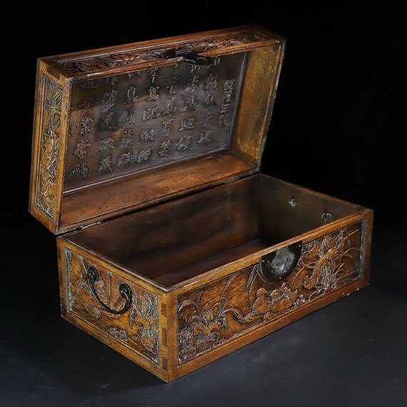 Chinese antique pure hand-carved exquisite rosewo… - image 5