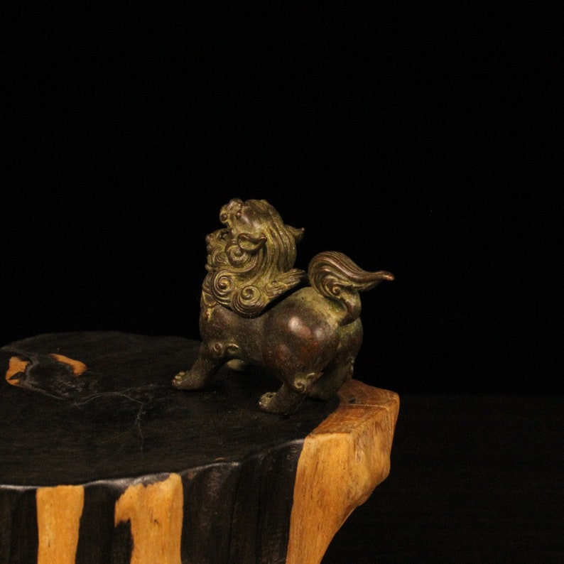 Exquisite and Rare Pure Copper Lion Incense Burner Ornaments ...