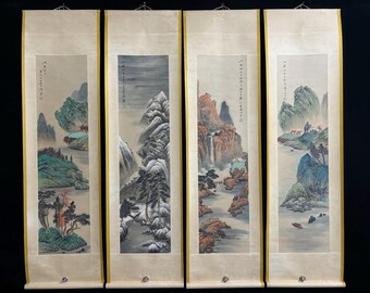 Chinese Antique Collection No. SF110: Exquisite Landscape Painting and Calligraphy