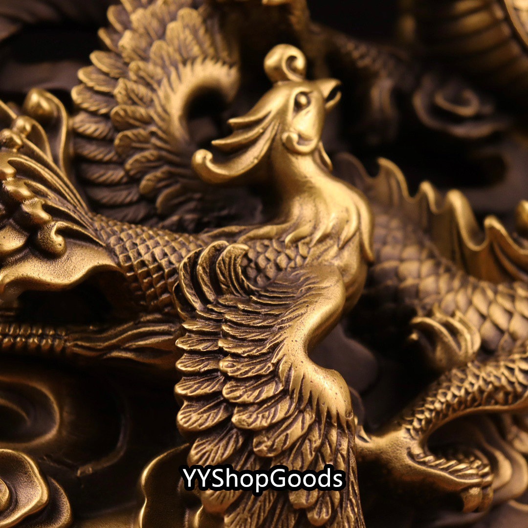 Chinese Antique Handcrafted Large Gilt Bronze Seiko Animal Dragon