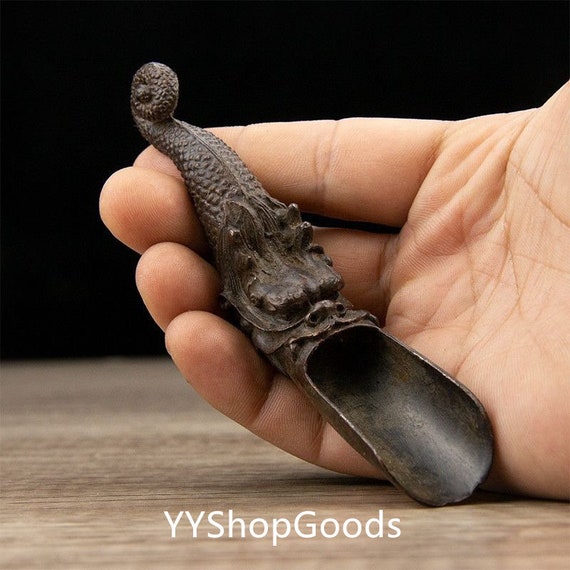Cuillère,Cuillère à tête en cristal,Mini cuillère à café sculptée en