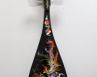 お値下げ！！琵琶　中国清　古置物　美術品　古細工 舶来品 中国古磁 磁州窯 宋形制 鉄絵褐彩 持蓮唐子図