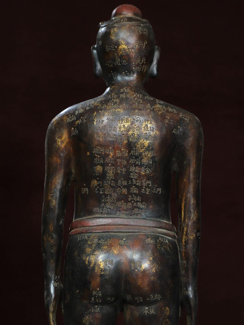 Chinese Antique Pure Handmade Large Exquisite Rare Pure Copper Rubbing