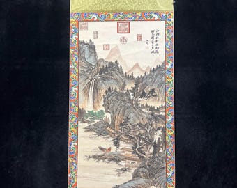 Chinese Antique Collection No. BP133: Exquisite Landscape Painting and Calligraphy
