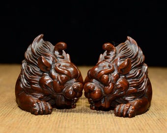 中国のアンティーク天然ツゲの木の飾り - Etsy 日本