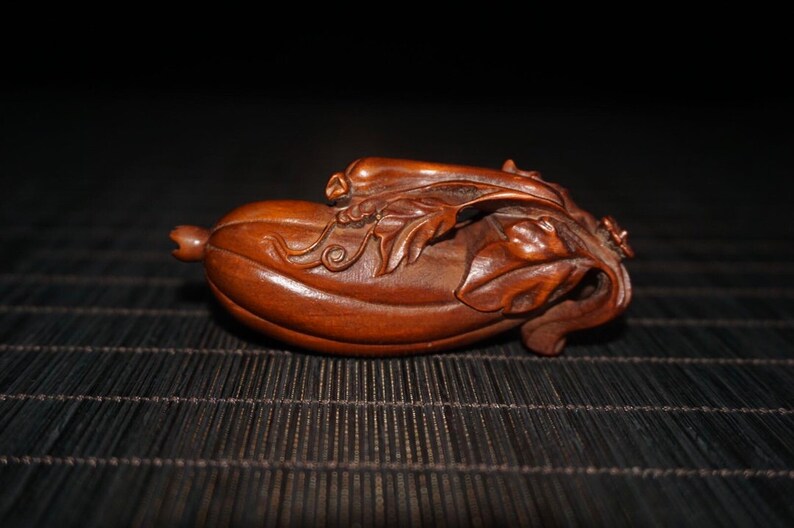 pure hand carved exquisite China/'s ancient natural boxwood carvings