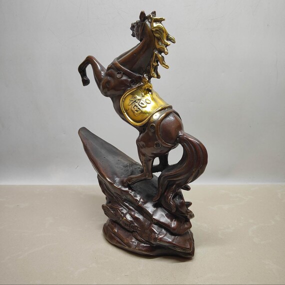 青銅製馬の置物 約23cm 青銅製馬の置物 約23cm 青銅製馬の置物 約23cm