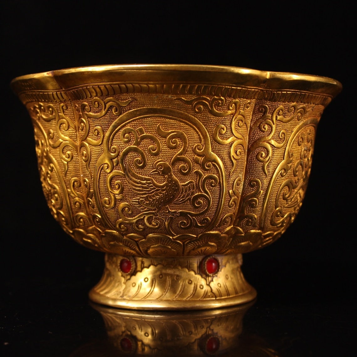 The goldplated bowls used by the Imperial Palace in ancient Etsy