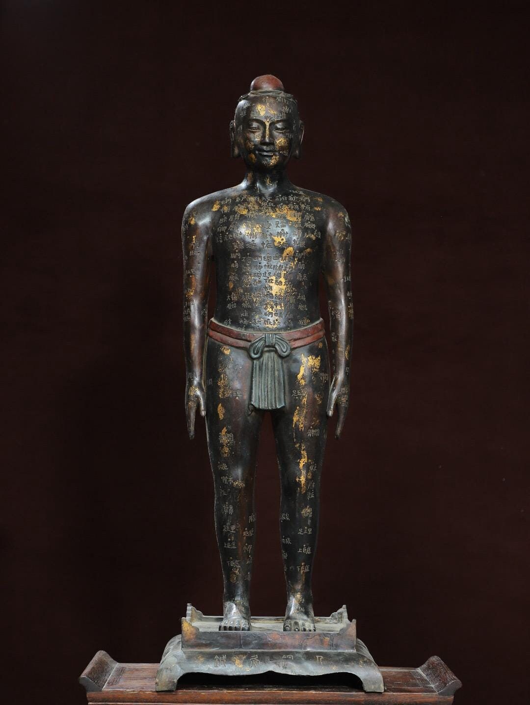 Chinese Antique Pure Handmade Large Exquisite Rare Pure Copper Rubbing