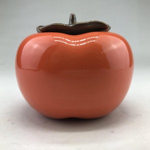 Pot de kaki cuit à la main en porcelaine de Chine, belle forme, digne d&#39;être collectionné