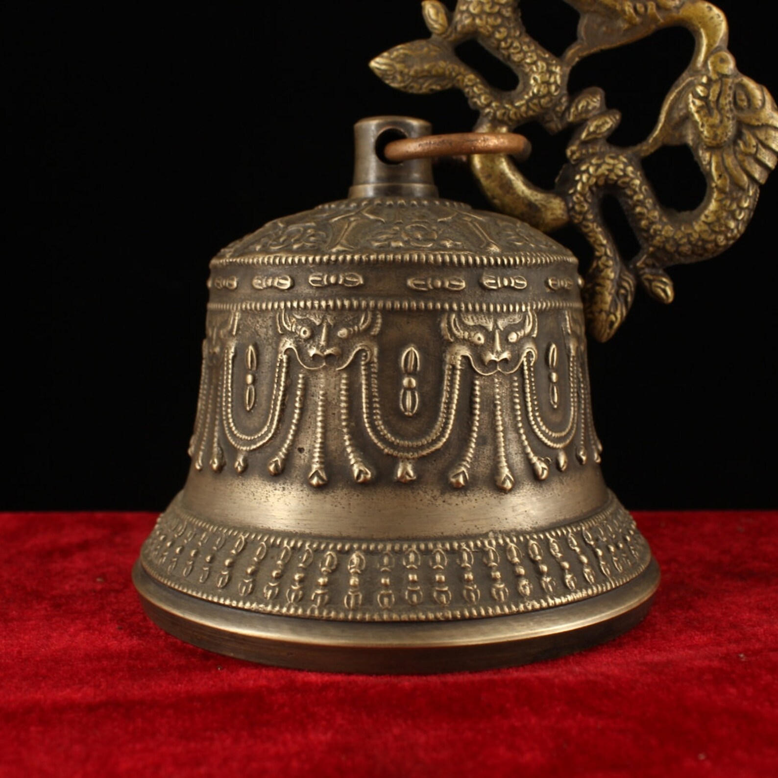 Nepal collects ancient pure copper hanging bell and hand-made | Etsy