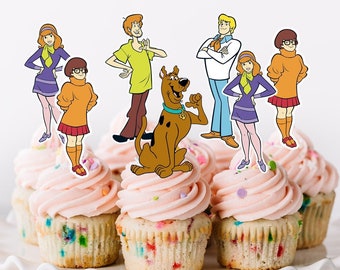 SCOOBY DOO GANG EDIBLE WAFER /& ICING PERSONALISED CAKE TOPPERS DECORATION SHAGGY