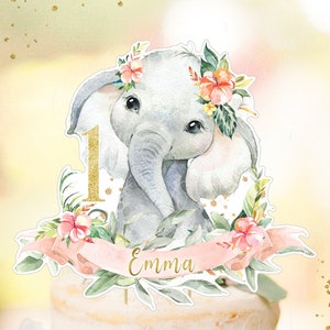 Safari Animals Birthday Party, Girl Safari Animals Cake Topper, Girl Jungle Safari Animals Party, Girl Baby Shower Party Supplies, Printable