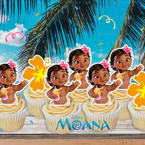 Baby Moana Cupcake Toppers Moana Centerpiece Moana Birthday Etsy Baby Moana Cupcake Toppers Moana Centerpiece Moana Birthday Etsy