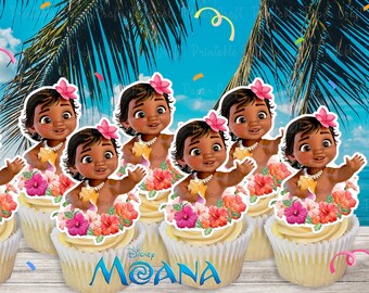 Moana Cupcake Etsy Moana Cupcake Etsy
