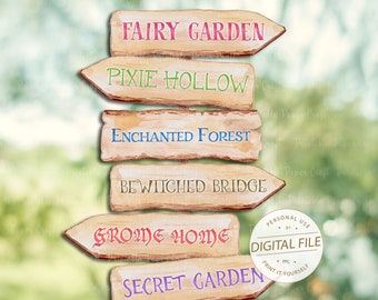 Fairy Party Sign, Fairy Garden Party Decor, Enchanted Forest, Fairy Princess Birthday, Fairy Baby Shower, 1st Birthday, Fairy Party Supplies