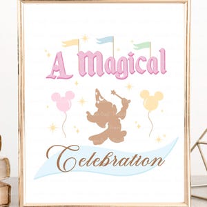 Printable Disneyland Party Sign, 1st Birthday, Disneyland Party Supplies, Birthday Party Sign, Disneyland Party Decor, Small World, Digital
