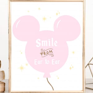 Printable Disneyland Party Sign, 1st Birthday, Disneyland Party Supplies, Birthday Party Sign, Disneyland Party Decor, Small World, Digital
