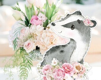 Centros de mesa de animales del bosque, suministros para fiestas de niñas del bosque, baby shower del bosque, recortes del bosque, primer cumpleaños del bosque, descarga instantánea