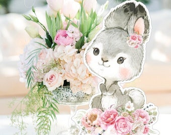 Woodland Animals Centerpieces, Woodland Girl Party Supplies, Woodland Baby Shower, Woodland Cutouts, Woodland 1st Birthday, Instant Download