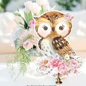 Woodland Animals Centerpieces, Woodland Girl Party Supplies, Woodland Baby Shower, Woodland Cutouts, Woodland 1st Birthday, Instant Download