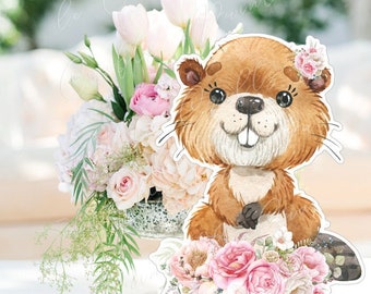 Woodland Animals Centerpieces, Woodland Girl Party Supplies, Woodland Baby Shower, Woodland Cutouts, Woodland 1st Birthday, Instant Download