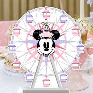 Ferris Wheel Centerpiece, 1st Birthday, Disneyland Party Supplies, Stand Up Prop, Party Favors, Babyland Shower Decor, Birthday Party Cutout