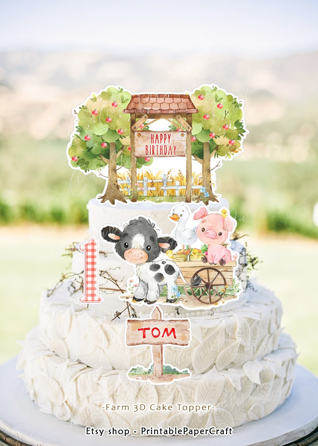 fondente e decorazione di torte BMEA 4 stencil per torta con animali per matrimoni 
