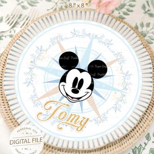 Forniture per feste di baby shower, 1° compleanno, inserto per piatto di portata, compleanno per bambini, bomboniere, decorazioni per feste Babyland, compleanno magico, digitale