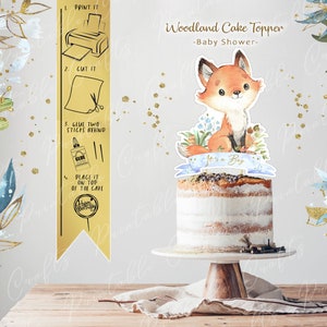 Woodland Cake Topper, Woodland Animals, Woodland Centerpieces, Woodland ...
