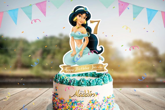 Download Princess Jasmine Cake Topper Disney Princess Centerpiece Etsy