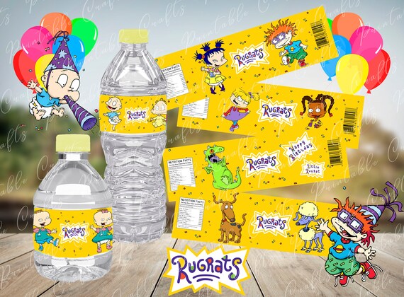 Rugrats Water Bottle Labels Rugrats Water Bottle Party Decor | Etsy