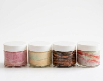 Sugar scrub gift set for Fall , Winter , Spring , Summer, gentle sugar scrub dry skincare with Hylauronic acid