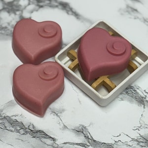 Heart shaped soap cherry fragrance skin care gift