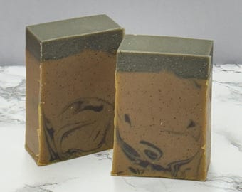 Unisex  soap bar gift for dad  musky earthy aromatherapy soap body hand wash nourishing ingredients self care