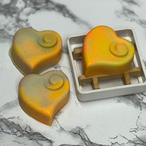 Heart soap fruit scented bath gift