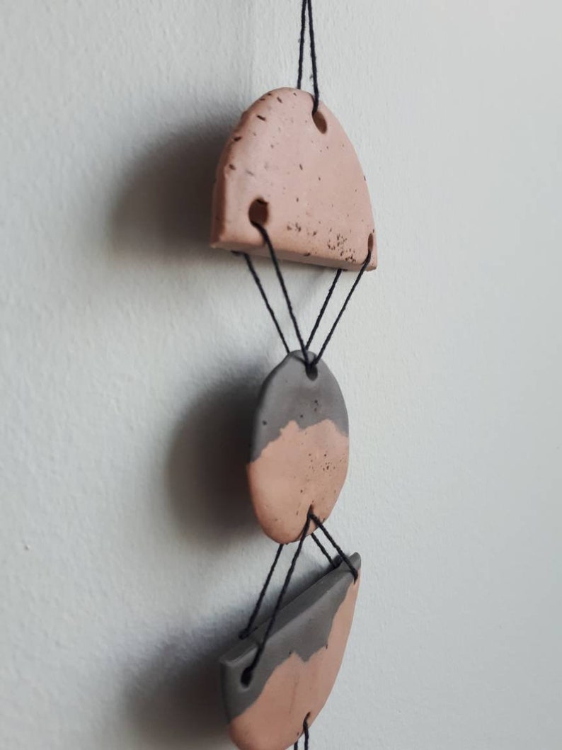 Polymer Clay Home Decor Clay Wall Art Wall Hanging Boho Etsy