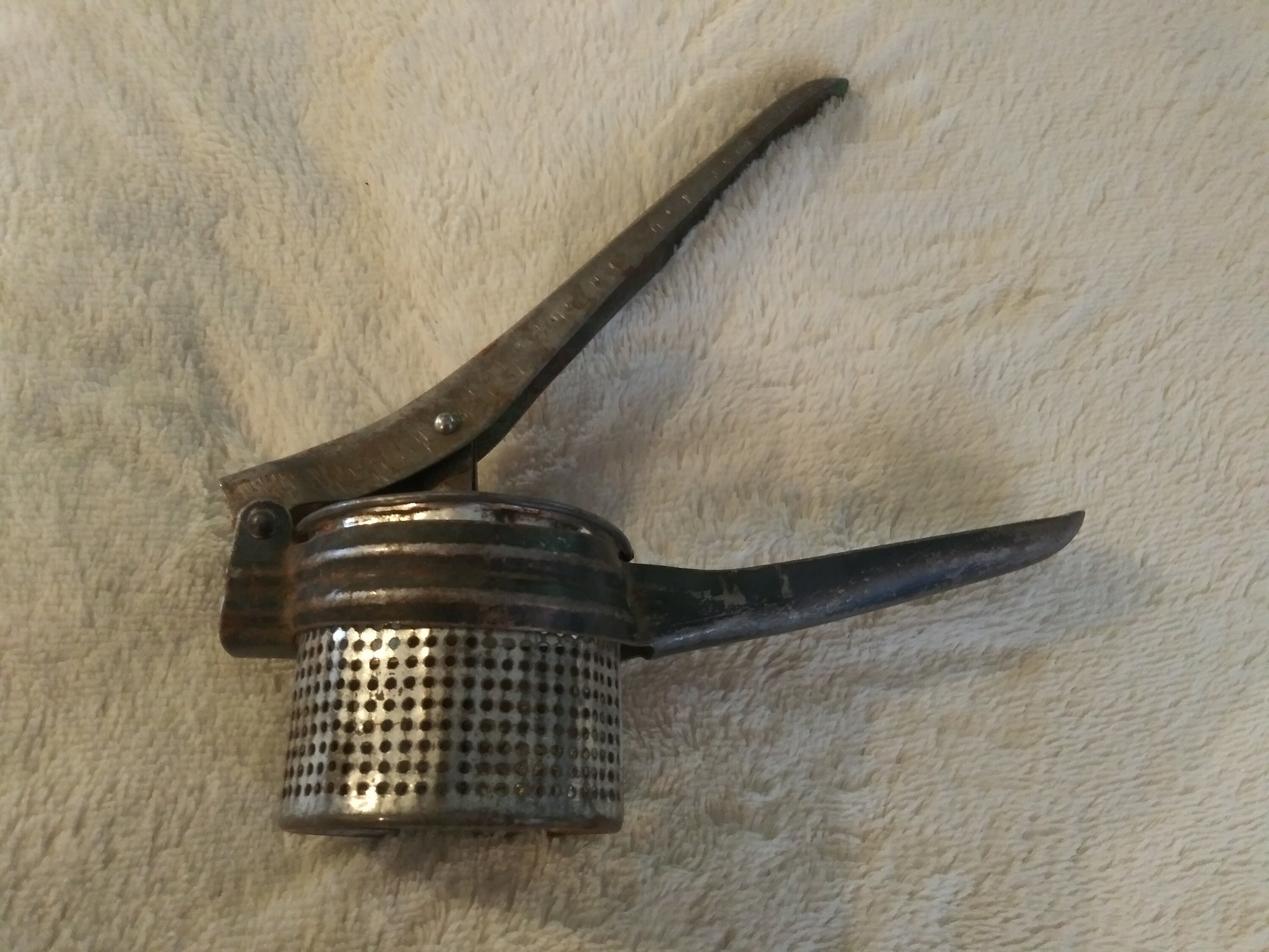Vintage Metal Potato Ricer est 1940's Etsy