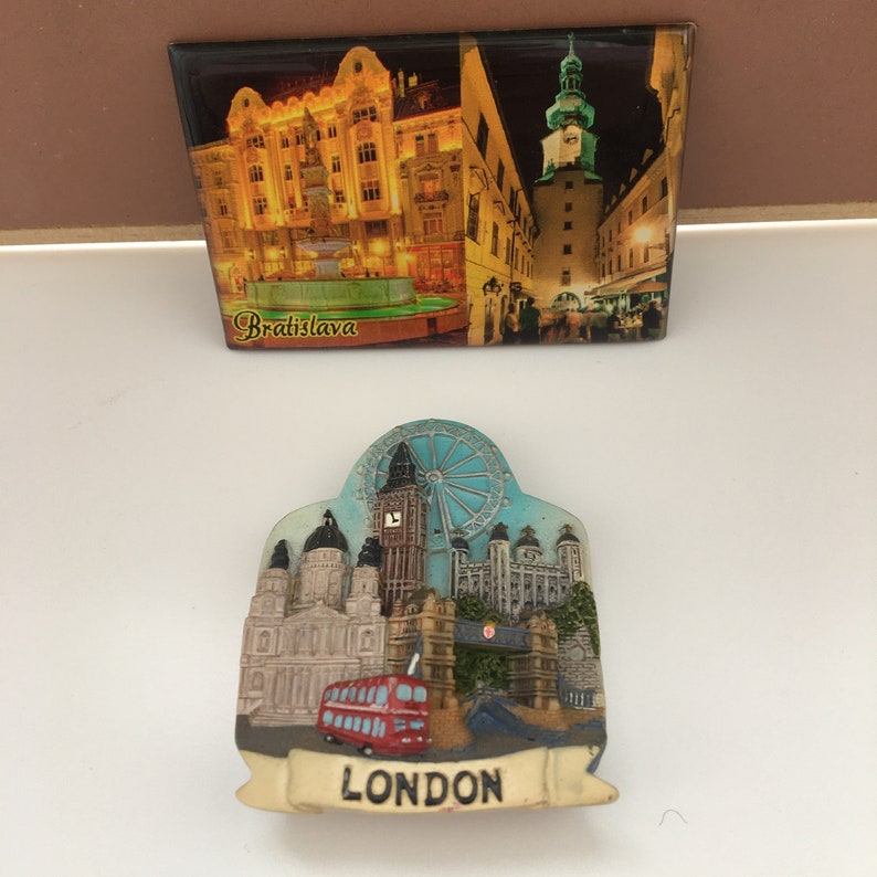 Fridge Travel Set 10 European Cities Refrigerator Etsy