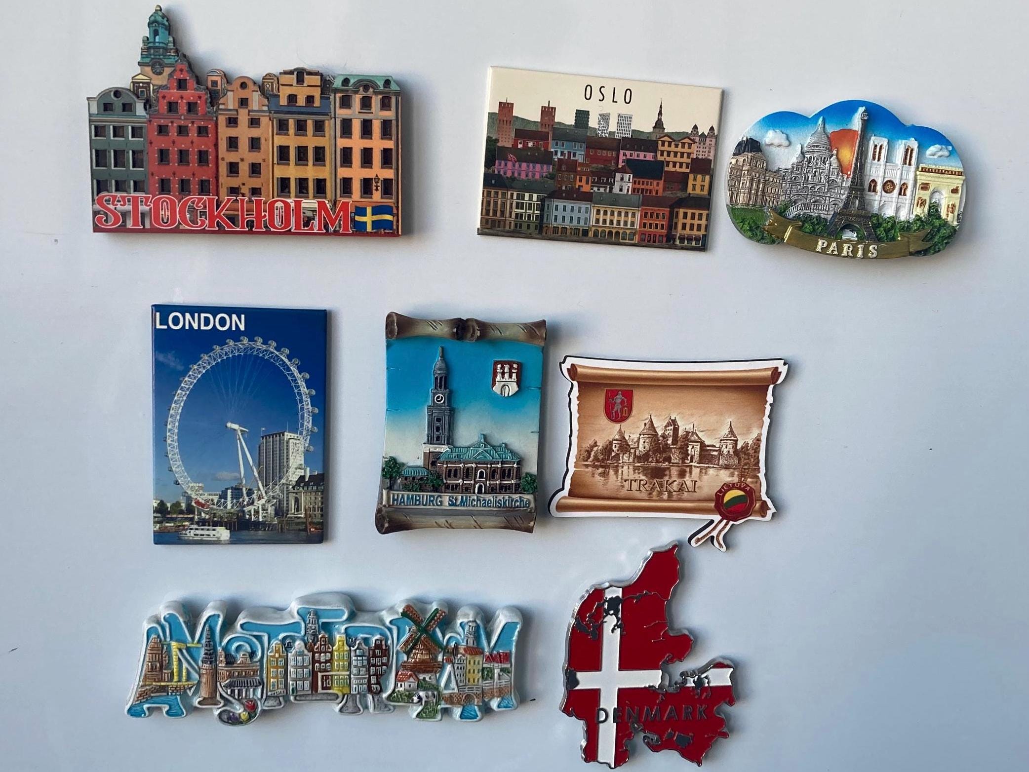 Magnete Frigorifero 3D Malmö Svezia | Souvenir Da Viaggio Originale | Decorazione Casa E Cucina | Regalino Fai Da Te Per Amici