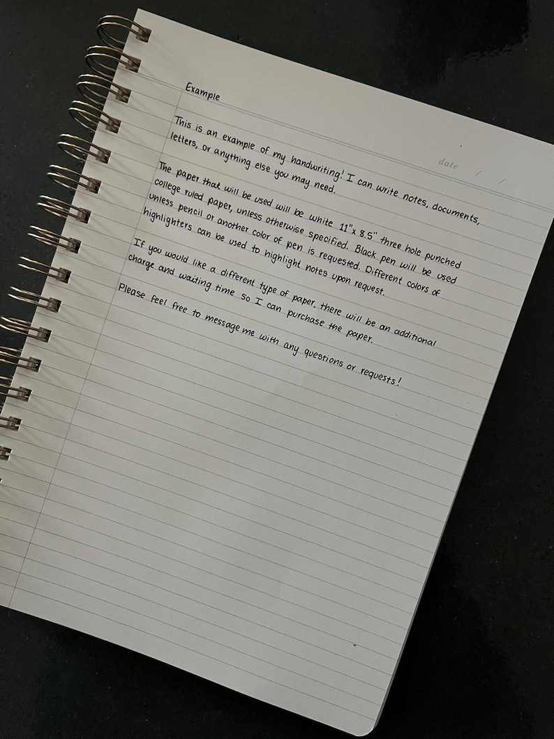 Handwritten Notes, Documents, Letters, Etc. - Etsy