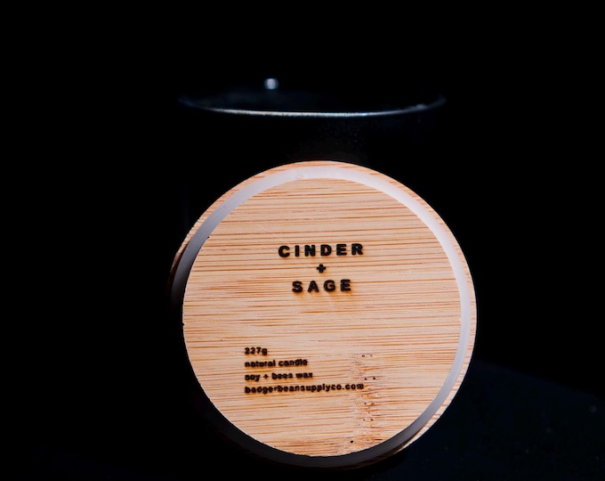 Cinder + Sage Soy/Bee's Wax Candle