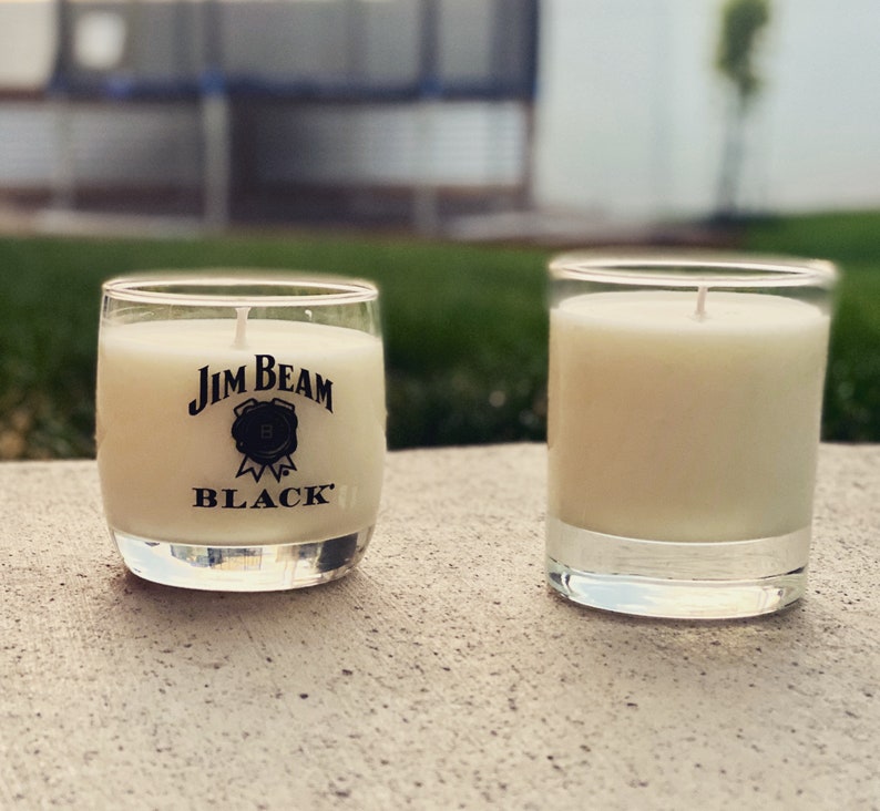 Whiskey Glass Candle Etsy